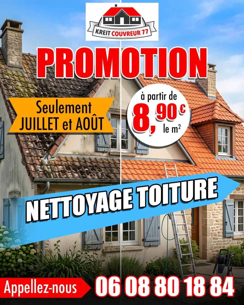 nettoyage toiture souppes sur loing 77460